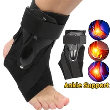 Ankle Brace Support Compression Stabilizer Pain Relief Foot Lace Up Wrap Unisex