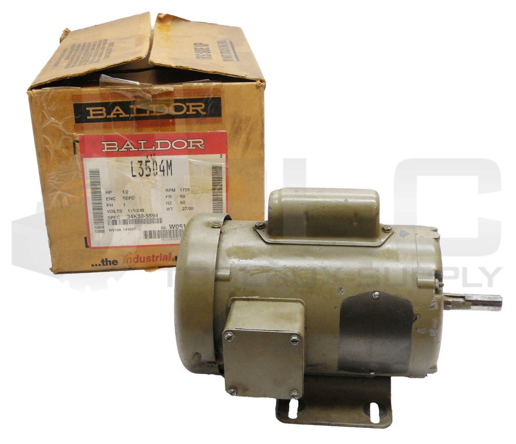 BALDOR L3504M GENERAL PURPOSE MOTOR 1725RPM 1/2HP FR:56 READ