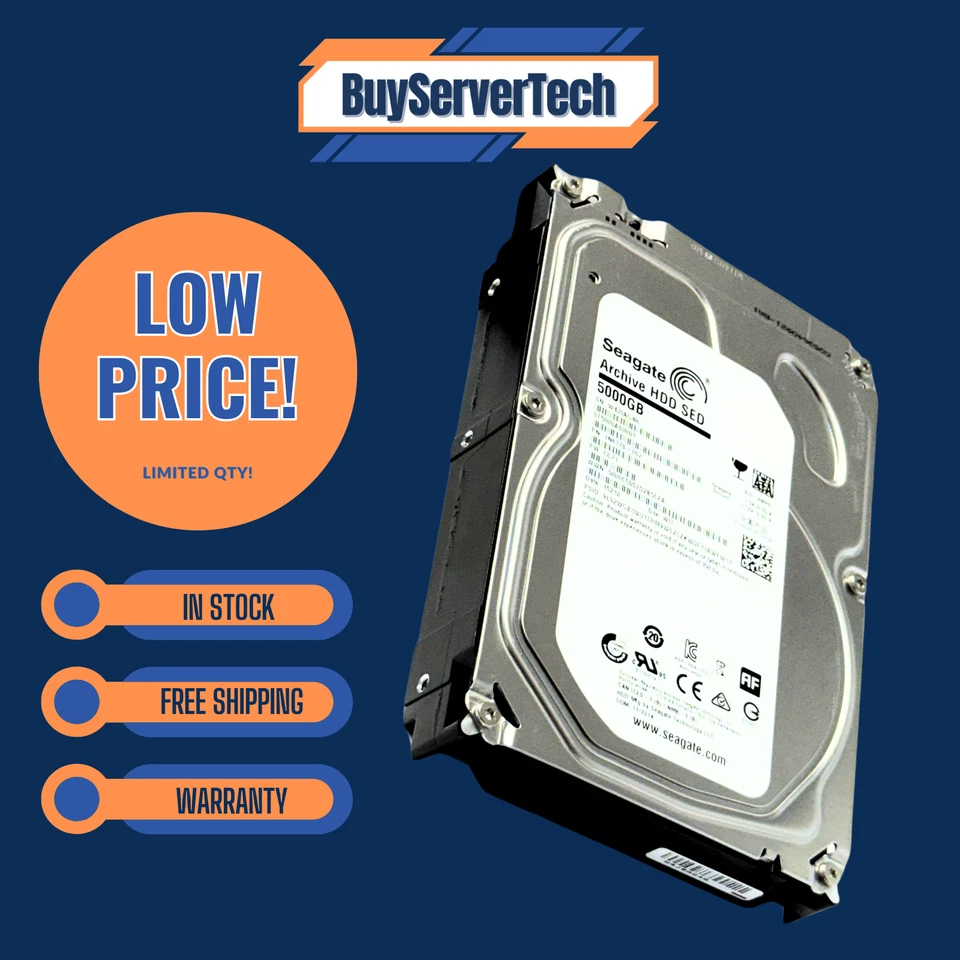 Seagate Archive HDD v2 ST5000AS0001 5TB 5900RPM 128MB Cache SATA 6.0Gb/s 3.5 HDD - Image 4 of 4