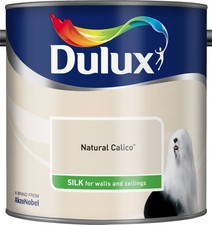 Dulux Smooth Creamy Silk Emulsion Paint Natural Calico  2.5L Walls and Ceiling  9.60 per litre