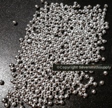 Spacer beads 2.4mm round seamed silver plated metal 1000 pcs in each lot fpb056C