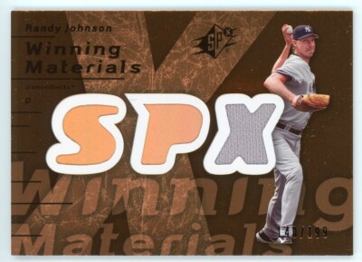 Randy Johnson 2007 Upper Deck SPx Winning Materials GU Jersey Relic Bronze #/199