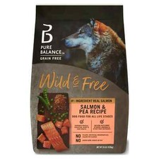 Pure Balance Wild  Free Salmon  Pea Recipe Dry Dog Food, Grain-Free, 24 lbs