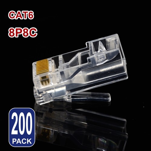Cat6 RJ45 Ends Connector Modular Plug Lan Network Ethernet Cable UTP Cat5e Kit - Picture 7 of 7