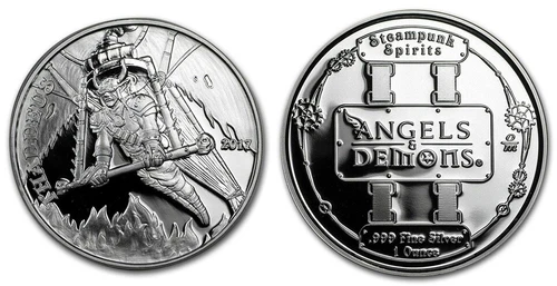 2017 Silver 1 oz PROOF - Angels and Demons ~ THADDEUS ~ Osborne Mint w/COA