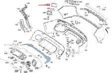 MB GLB X247 Rear Exterior Right Radar Sensor Mount A2478856602