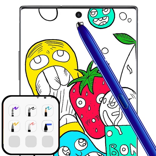 Pennino S Pen Originale Samsung Note 10 / 10 Plus, Bluetooth EJ-PN970BLE Blu - Zdjęcie 4 z 6