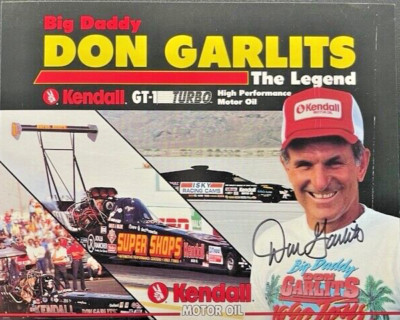 VRHTF NHRA VTG ''SIGNED BIG DADDY DON GARLITS THE LEGEND TF DRAGSTER'' HAND OUT
