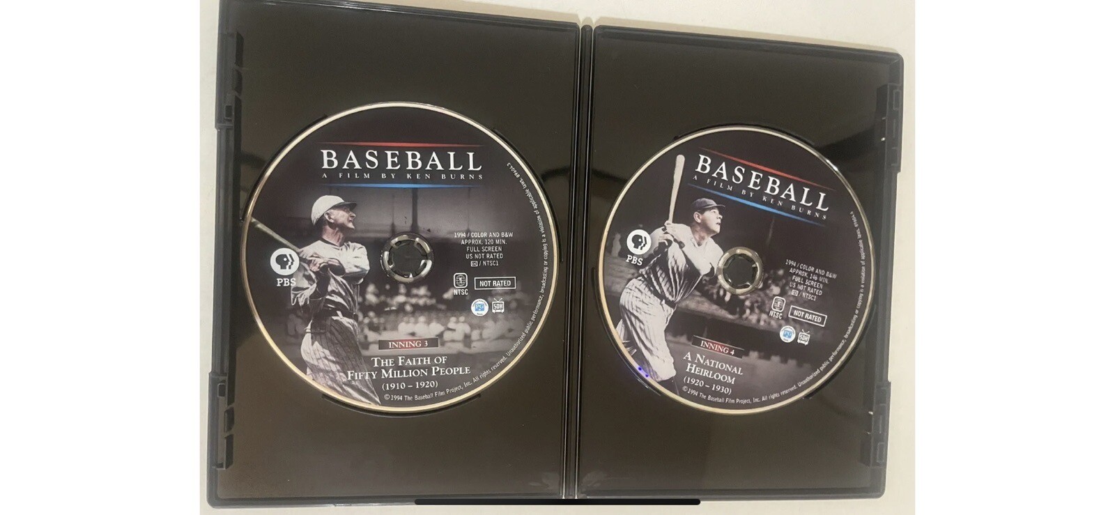 PBS Baseball Film Ken Burns 1840s2009 Tenth Inning Featured READ FREE SHIP! 97368960442 eBay