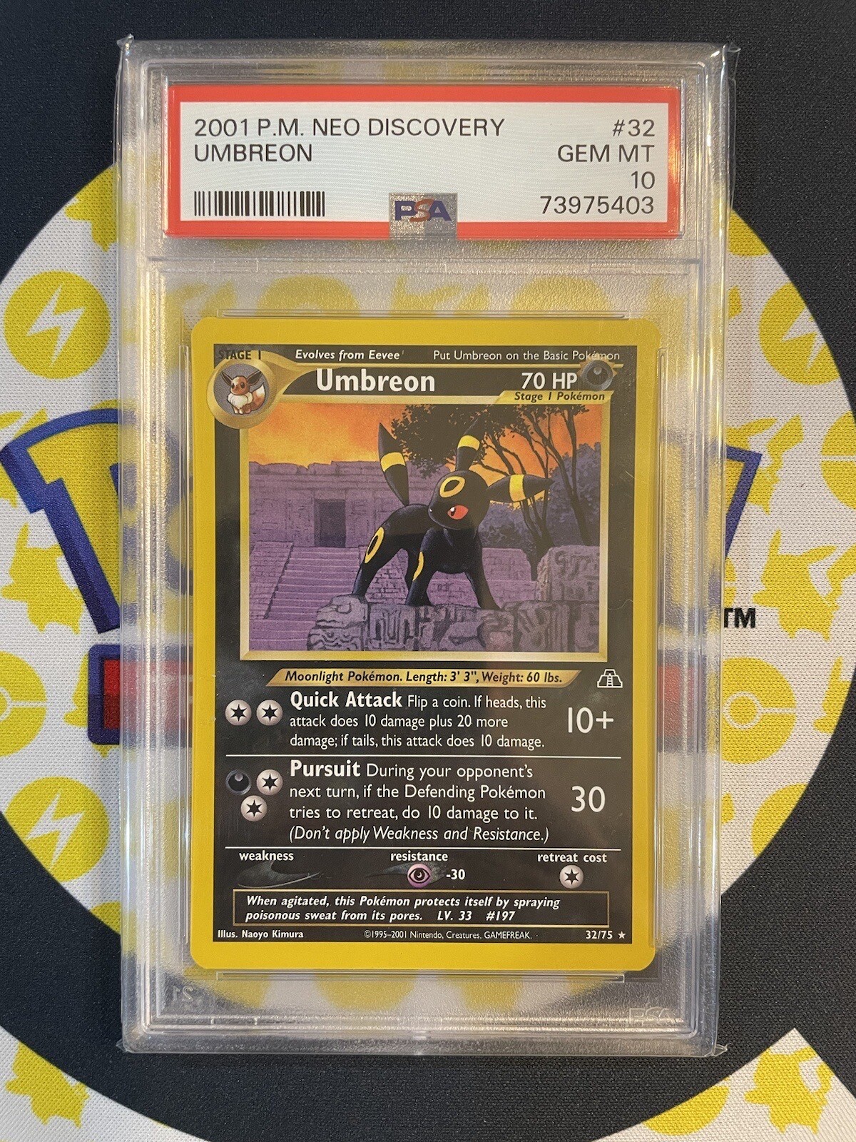 Pokémon Umbreon 32/75 Neo Discovery PSA 10 WOTC eBay