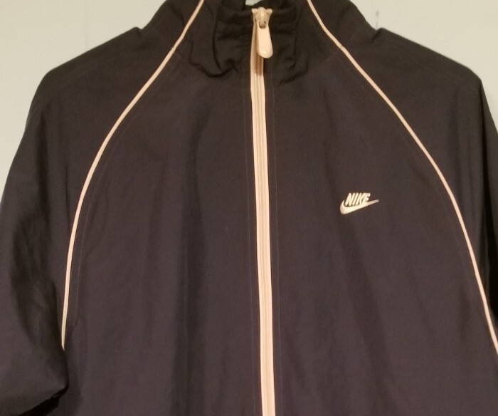 Nike Windbreaker Jacket Men’s Size M MEDIUM Navy Blue RN#56323 CA#5553 Full  Zip