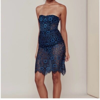 for love and lemons blue lace dress Daisy Gown Baby Blue
