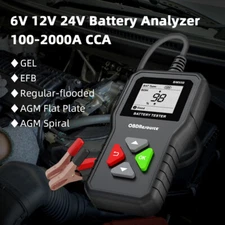 6v~24v Car Battery Tester Auto Truck Automotive 100-2000CCA 2-220AH SOH SOC