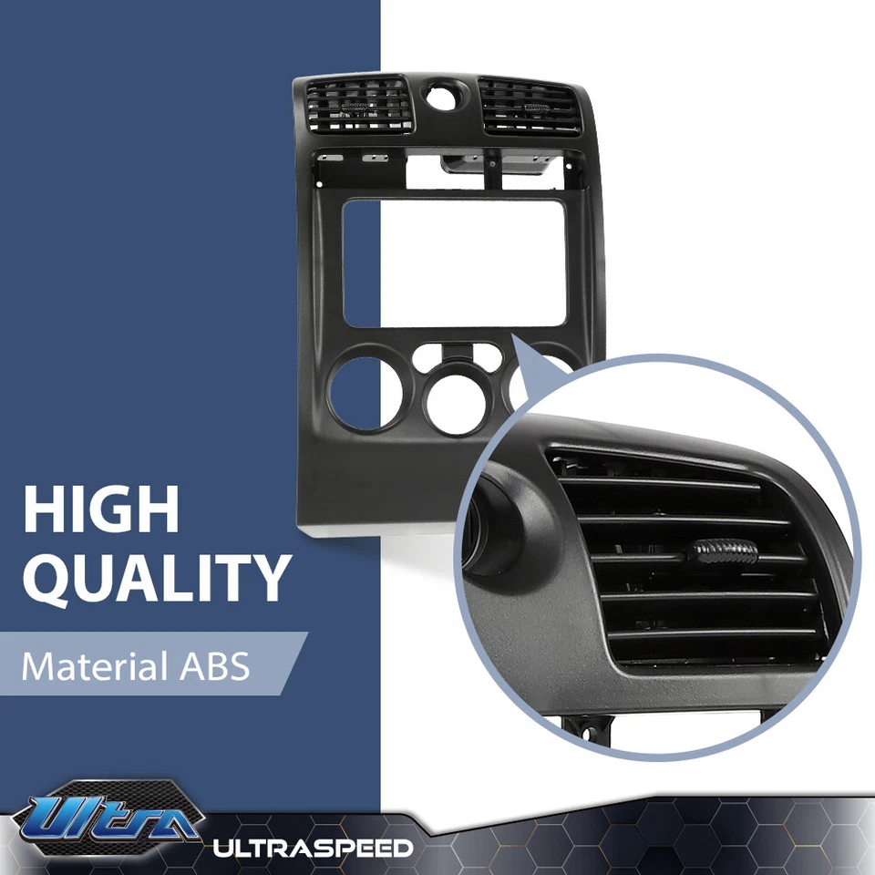 Panel climático bisel central del tablero negro apto para 04-12 Chevy Colorado GMC Canyon Foto 4 de 4