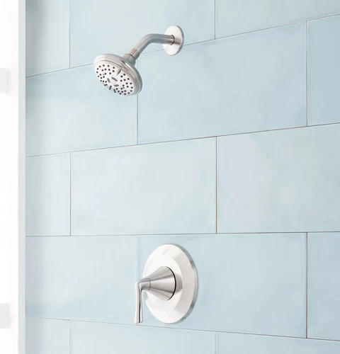 Signature Hardware Provincetown Pressure Balanced Trim W/Valve, Brushed Nickel - Picture 1 of 2