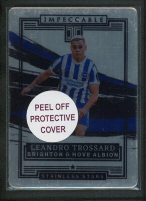 2021-22 LEANDRO TROSSARD 51/65 PANINI IMPECCABLE PREMIER LEAGUE STAINLESS STARS