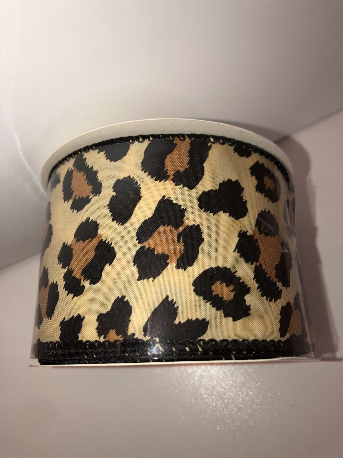 2-5-x-10-yards-bold-satin-cheetah-print-wired-edge-ribbon-new-ebay