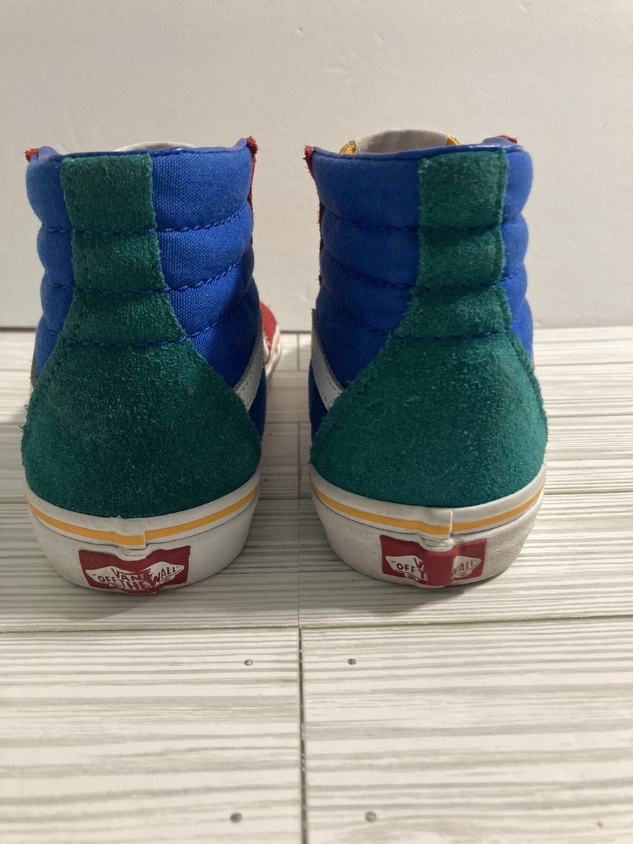 Vans Boys Sk8 Hi 721356 Multicolor Casual Shoes Sneakers Size