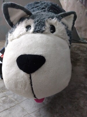 Flipazoo Asher Husky Puppy Dog Poppi Polar Bear Plush Stuffed Animal 2 in 1 