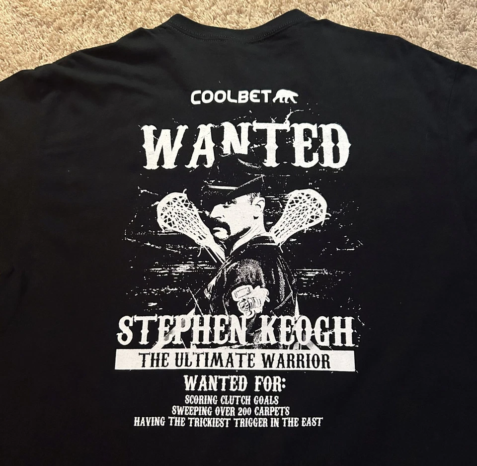 CAMISA RARA Auténtica Stephen Keogh Toronto Rock NLL Lacrosse L Siracusa Naranja Foto 4 de 4