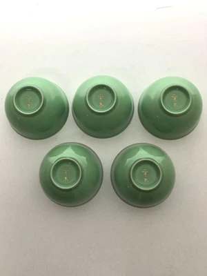 Fukagawa Seiji Tea Cup/5-Piece Set/Grn/Arita Ware