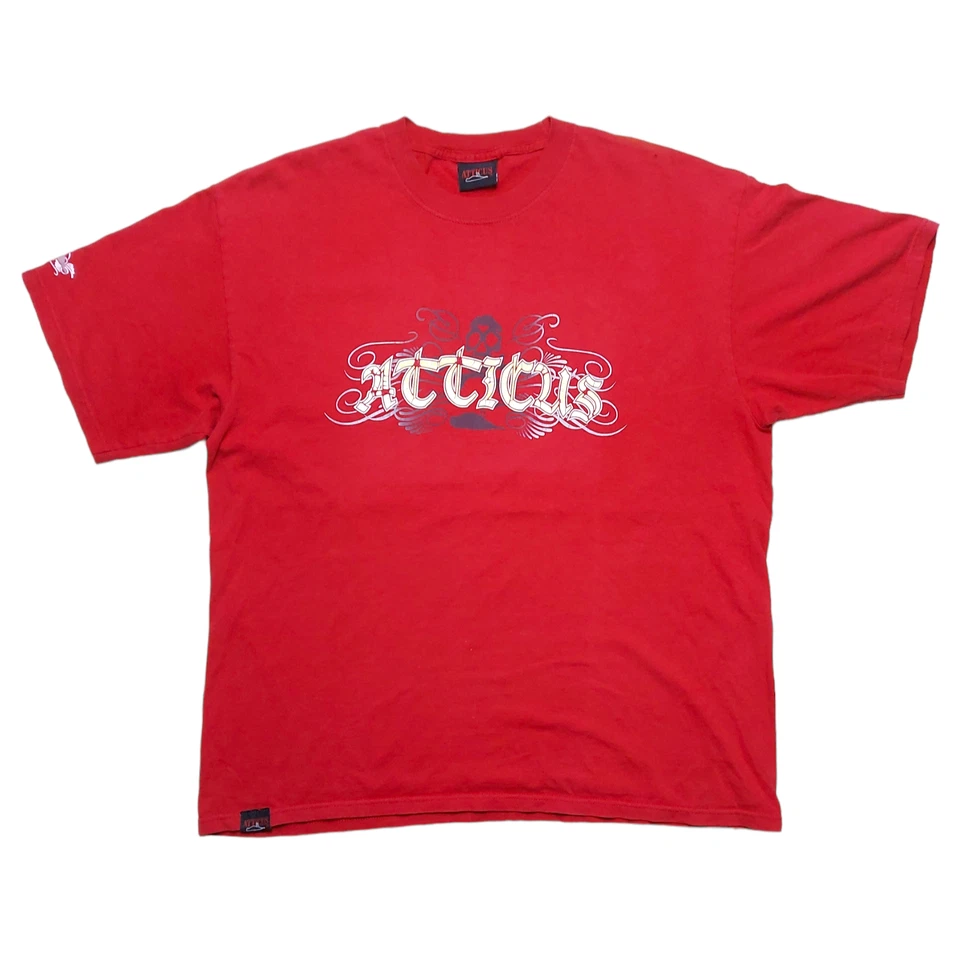 Camiseta roja de doble cara vintage años 90 Y2K Atticus Clothing talla XL Foto 2 de 4