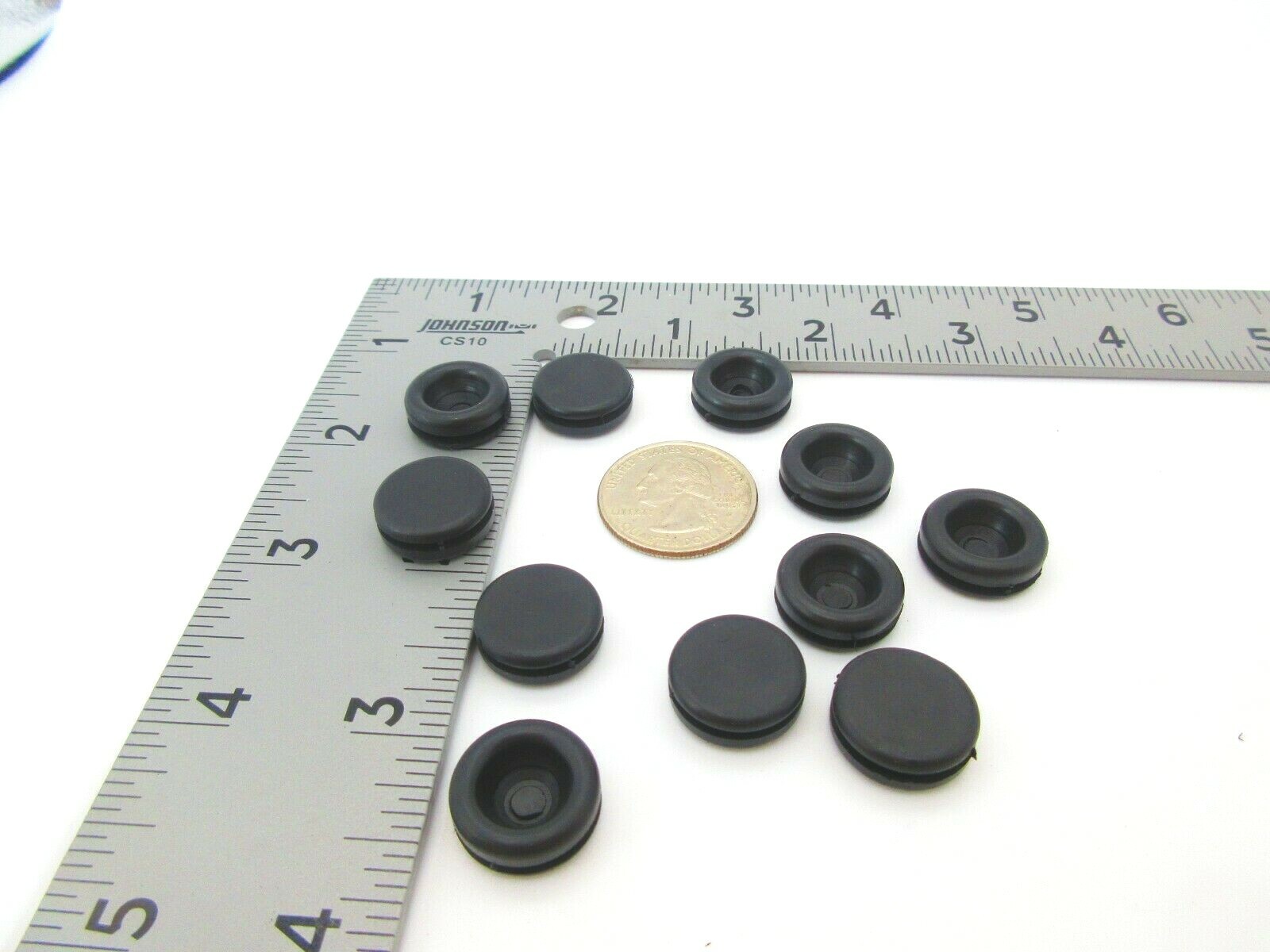 1/4" Rubber Panel Plug, Knockout Plug, Solid Grommet, Fits 1/16" Thick Materials