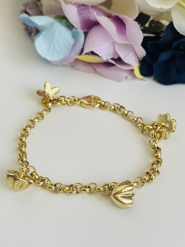 Bracciale Molecole Flower Con Ciondolini - Foto 3 di 7