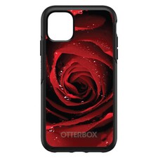 OtterBox Symmetry for Apple iPhone Pick Model - Dew Covered Red Rose