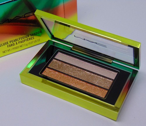 M.A.C VELUXE PEARLFUSION Eyeshadow Trio Warm Wash 0.07oz./2g NIB - Picture 2 of 2