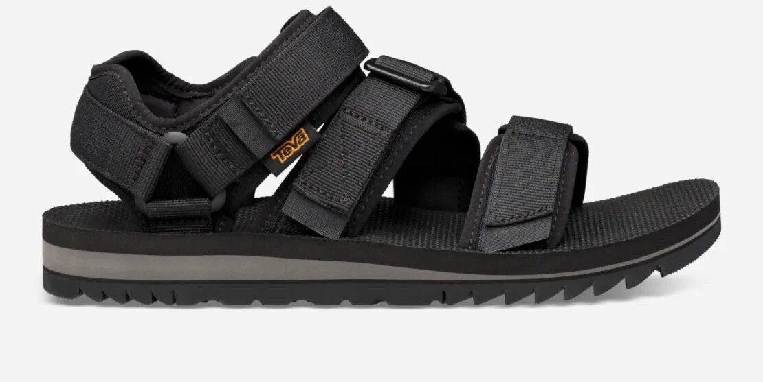 Teva Cross Strap Trail Sandals Black – US Men display picture 1