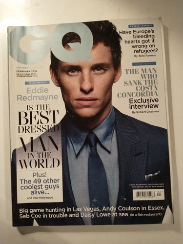 British UK GQ Magazine Eddie Redmayne - February 2016 - Men's Fashion & Culture