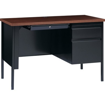 Lorell Fortress Series Walnut Laminate Top Desk (llr-66948) (llr66948)