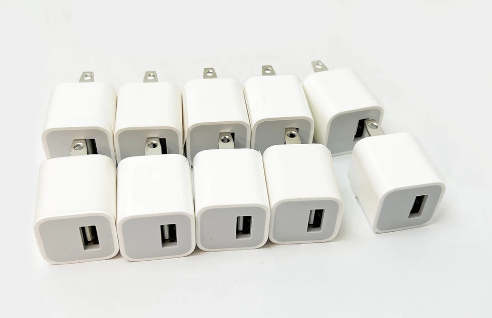 Lote de 50 Nuevos Cargador de Pared USB Apple 5W Adaptador de Corriente USB-A para iPhone iPad Foto 2 de 4