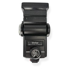 Vintage Vivitar 285HV Zoom Thyristor Camera Flash Unit Hot Shoe Black Swivel