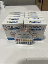 10 - Hydrion Lab pH Test Paper Strips Roll 0-13 WideRange Tape Roll Exp 12/24