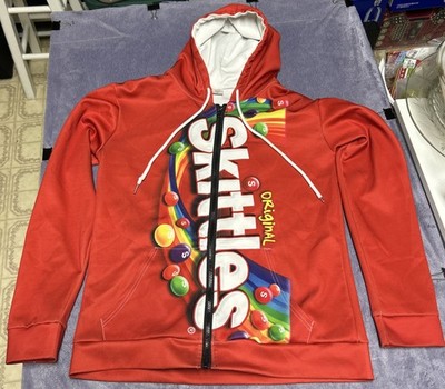 Skittles Full Zip Hoodie Size Large 