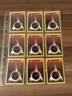 Pokemon Sammlung I 9er Set Basis-Energie I Base-Set I WOTC I Vintage