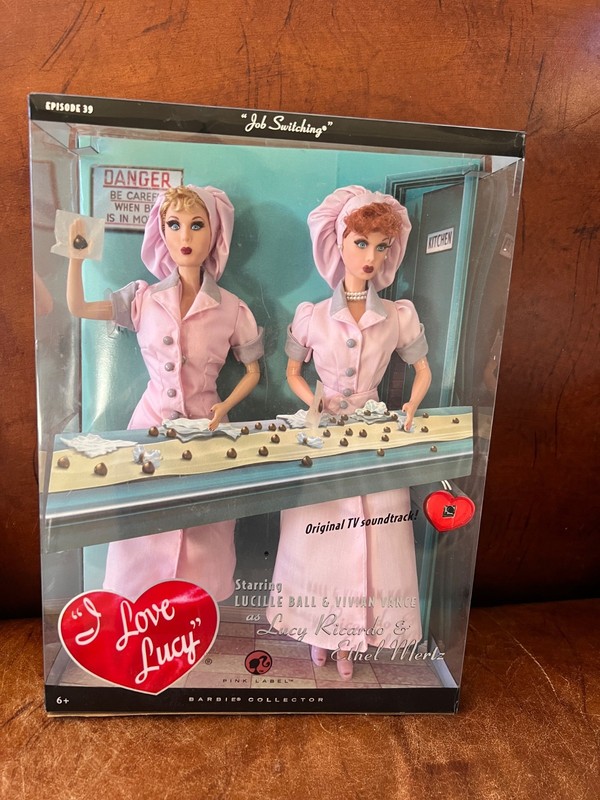 Barbie Lucy and Ethel Doll Giftset I Love Lucy in Job Switching CANDY