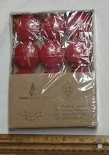 12 Red 1.5" Floating Candles by Mega Candle, Item #CGA077-R