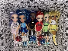 Rainbow High CHEERLEADER DOLLS Poppy Sunny Skyler Jade Violet Krystal LOT 6#G7