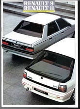 Renault 9 & 11 1987-1988 UK Market Sales Brochure TC TL TD GTL GTX GTD TXE Turbo