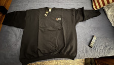 Z28 Embroidered Sweatshirt in Black  XXL  Long Sleeve