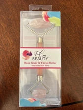 PLUM BEAUTY Rose Quartz Facial Roller Improves Skin Tone Elasticity Dark Circles
