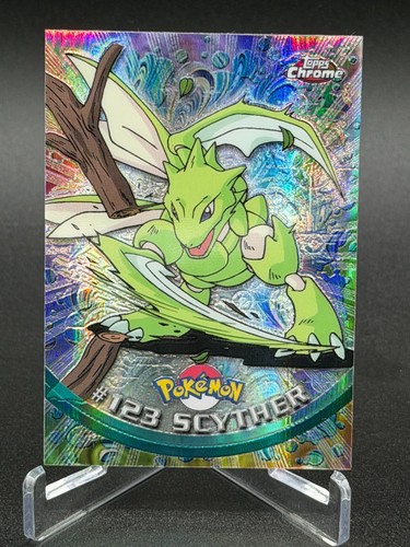 Pokemon 2000 Topps Chrome Scyther Spectra #123 - NM