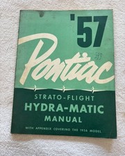 1957 Pontiac Strato-flight Hydra-matic Shop Service Manual With 1956 Appendix