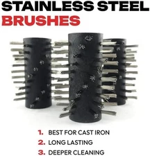 Replacement Stainless Steel Brushes for Automatic Grill Cleaning Robot – Set ...