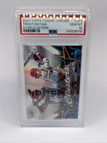 2023 Topps Cosmic Chrome Star Clusters Shohei Ohtani Mike Trout #SC3 PSA 10