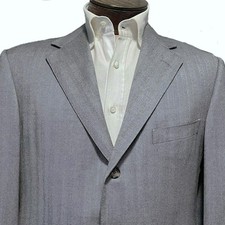 Ermenegildo Zegna 15 Milmil 15 Gray Sportcoat 44R Luxury Wool Blazer Italy