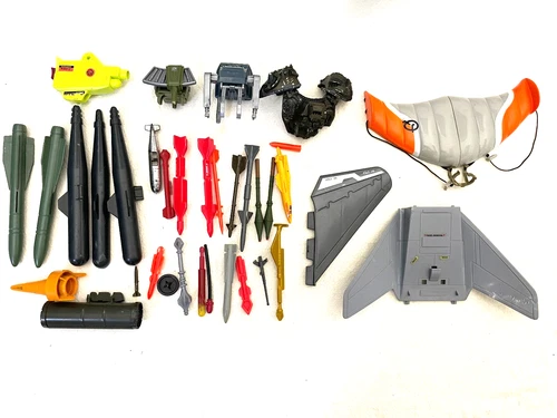 Lot Of Mix GI Joe Vintage Parts & Pieces Missiles Replacement accessories